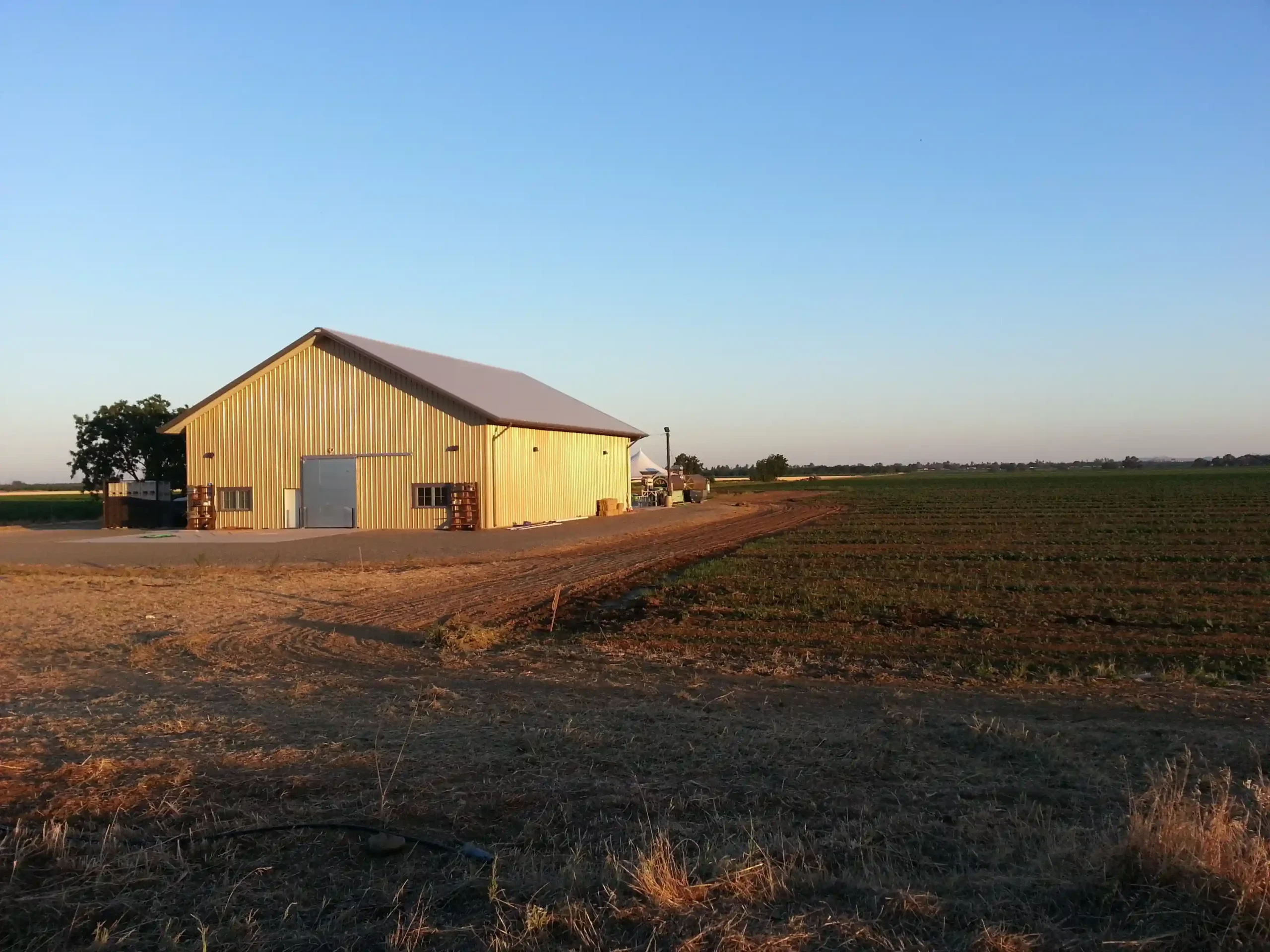 Bitcoin winery building exterior Turkovich Family Wines sustainable facility Winters California vineyard