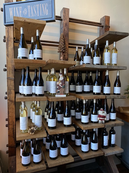 Bitcoin wine tasting room bottle display Turkovich Family Wines California cryptocurrency payments